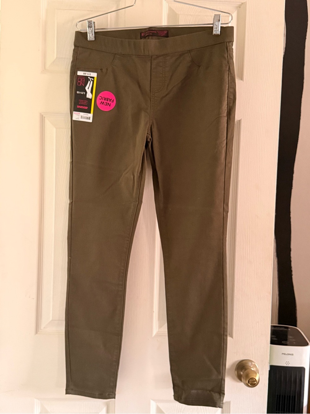 Olive Green Stretch Ponte Pants